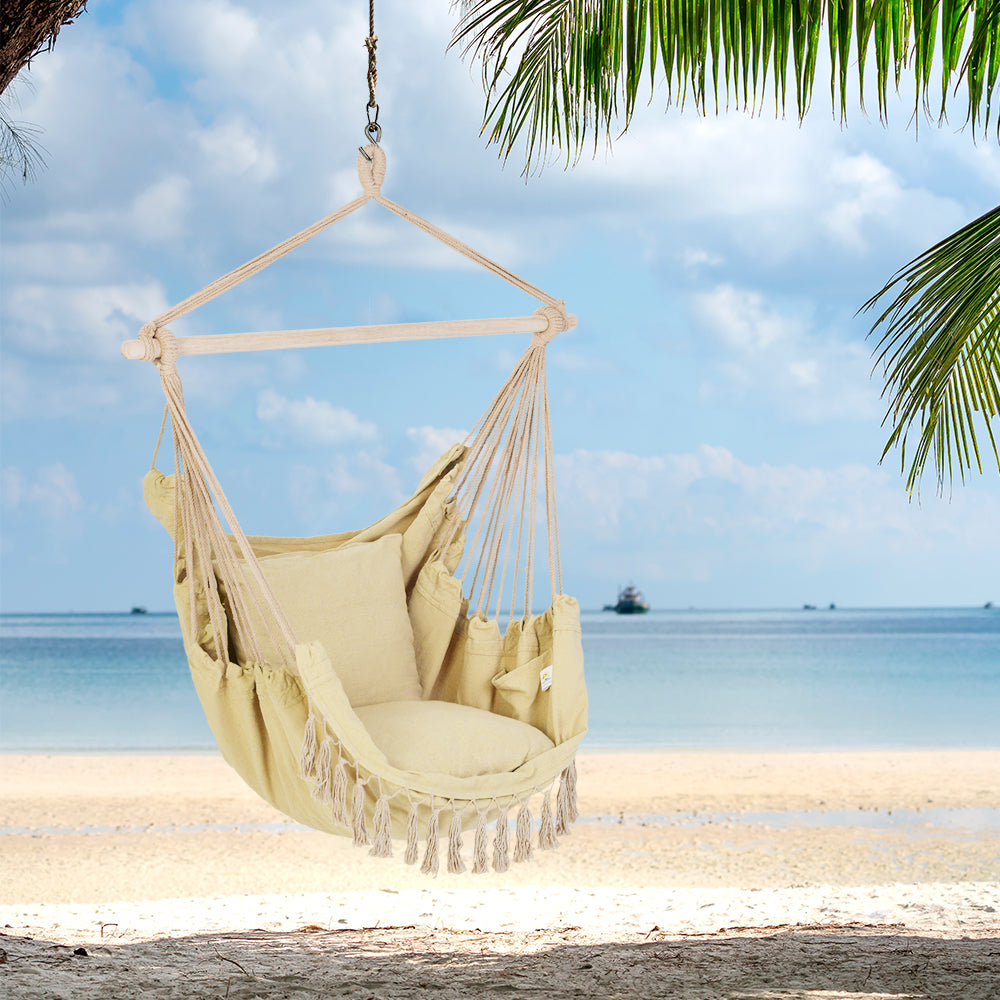 Hanging hammock rope discount chair