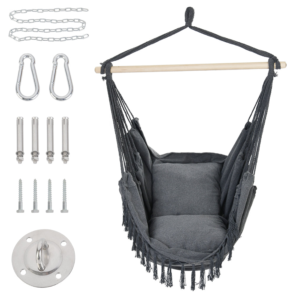 Patio Watcher patio hanging swing chair with cotton