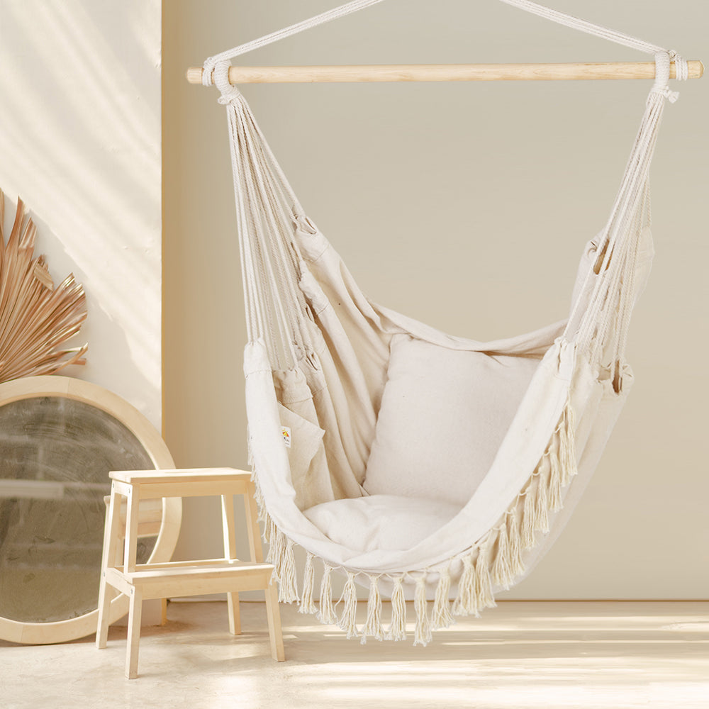 White hammock chair online swing