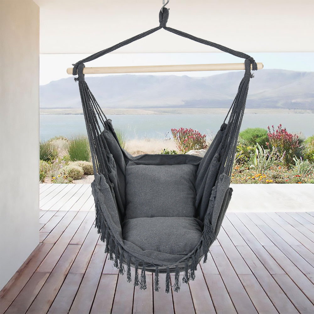 Patio Watcher patio hanging swing chair with cotton